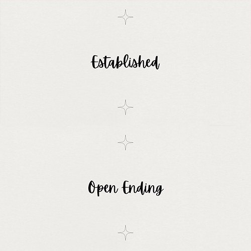 established / open ending