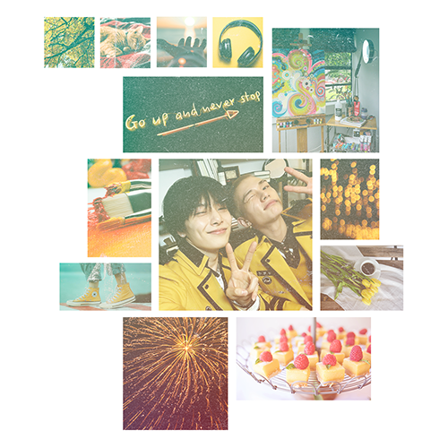 hyunin school au moodboard