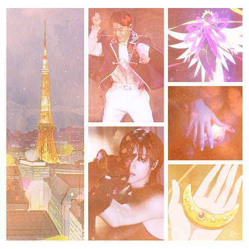 magical girl woosan moodboard